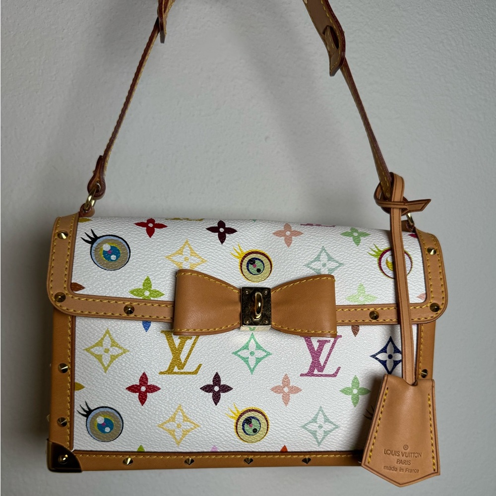 Louis Vuitton Limited Murakami Monogram Multicolor Eye Miss You Flap Bag